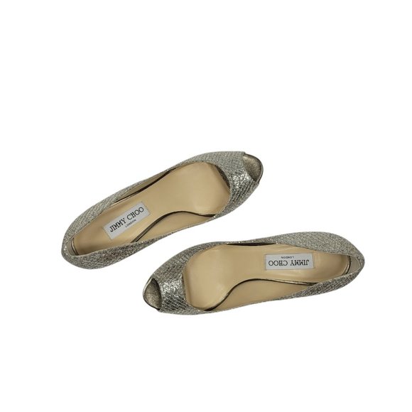 Jimmy Choo Isabel Peep Toe Pumps - Picture 5 of 7